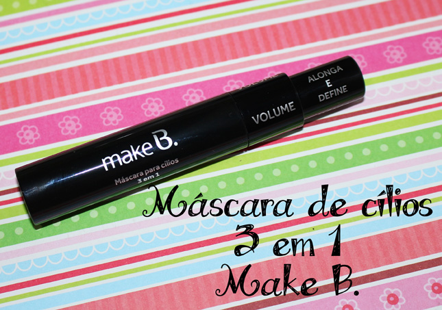 Máscara de cílios 3 em 1 Make B.