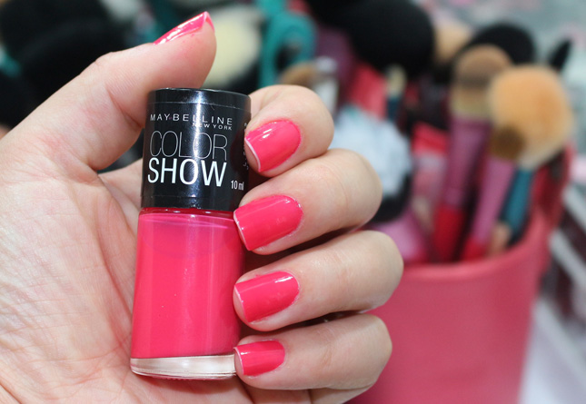 Pink Bikini Color Show Maybelline no esmalte da semana