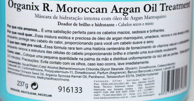 Resenha: Moroccan Argan Oil Organix Treatment