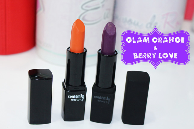 Batons: Glam Orange e Berry Love Contém 1g