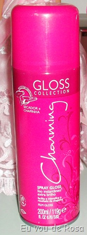 Testei: Charming Gloss SprayEu vou de Rosa- Cabelos e 