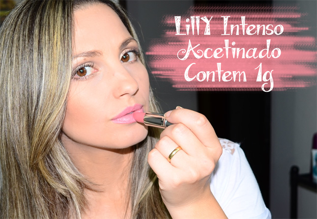 Batom Lilly Intenso acetinado Contem 1g