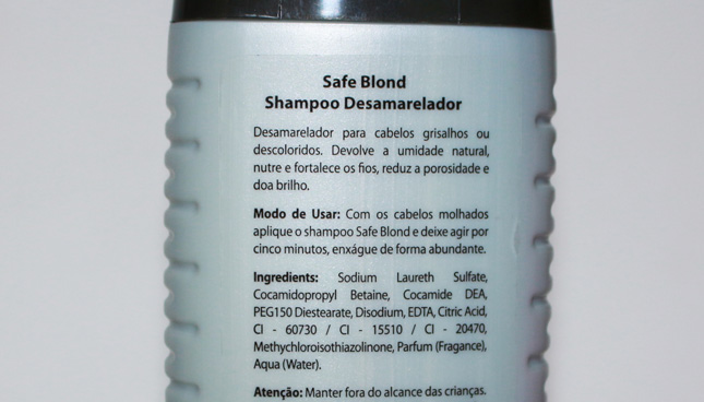 Resenha: shampoo safe blond macpaul
