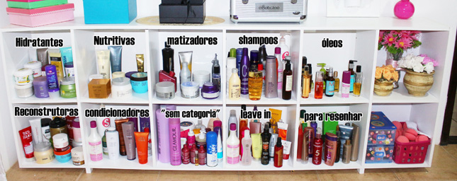 meus produtos de cabelo