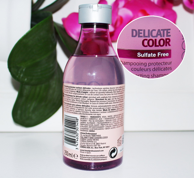 shampoo delicate color loreal