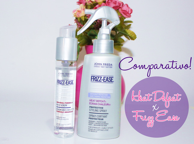 Comparação em vídeo: Frizz Ease Hair serum e Heat Defeat