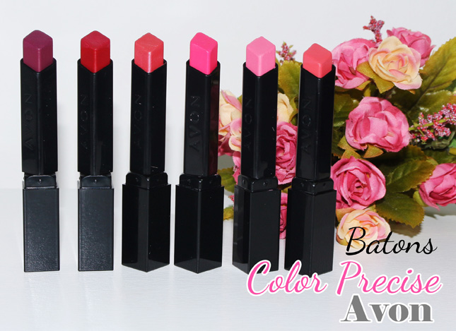 Swatche: Batons Color Precise Avon