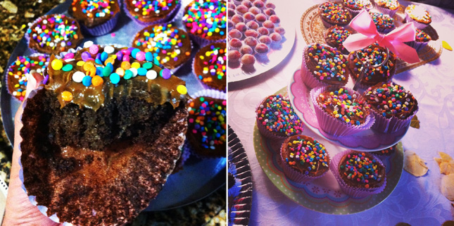 Receita: Cupcake de chocolate com doce de leite