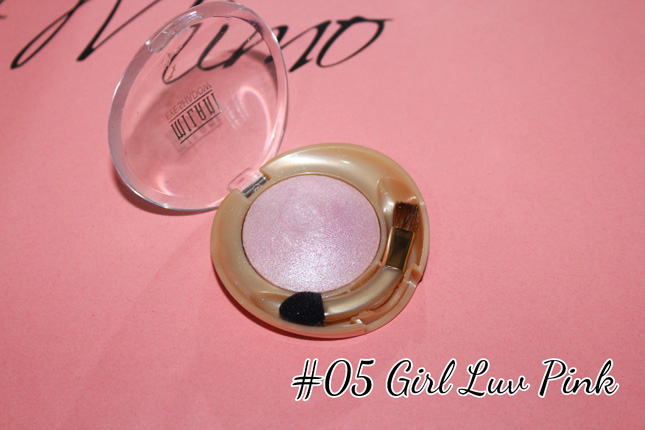 sombra baked milani #05 Girl Luv Pink