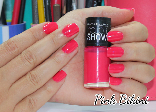 Pink Bikini Color Show Maybelline no esmalte da semana