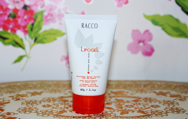 Resenha: Lipogel Racco protetor solar facial