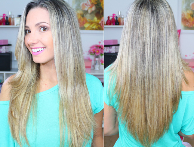 retoque das luzes com descolorante blond me