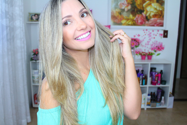 retoque das luzes com descolorante blond me