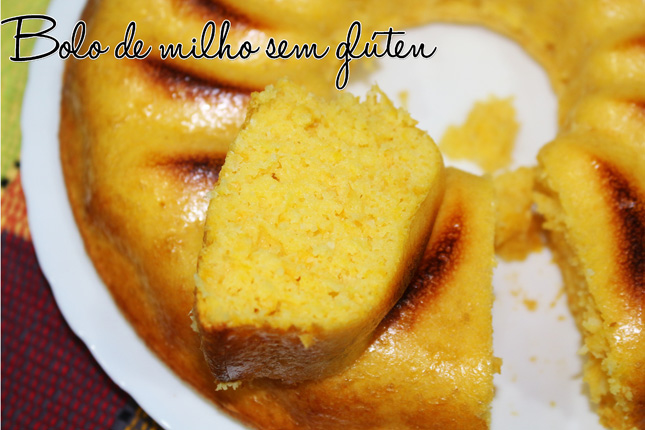 Bolo de milho sem gluten, light e delicioso