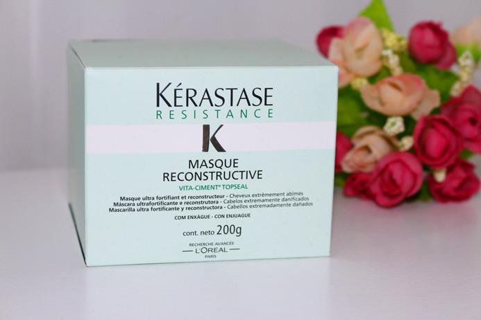 Resenha: Kerastase Resistance masque reconstructiveEu vou 